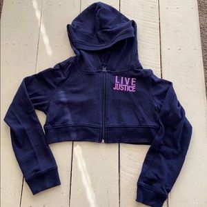 Girls Justice crop jacket